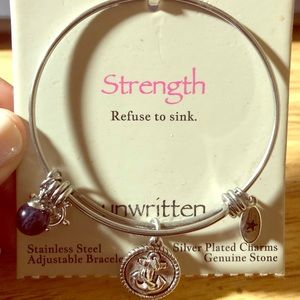 Unwritten charm bangle bracelet - Strength